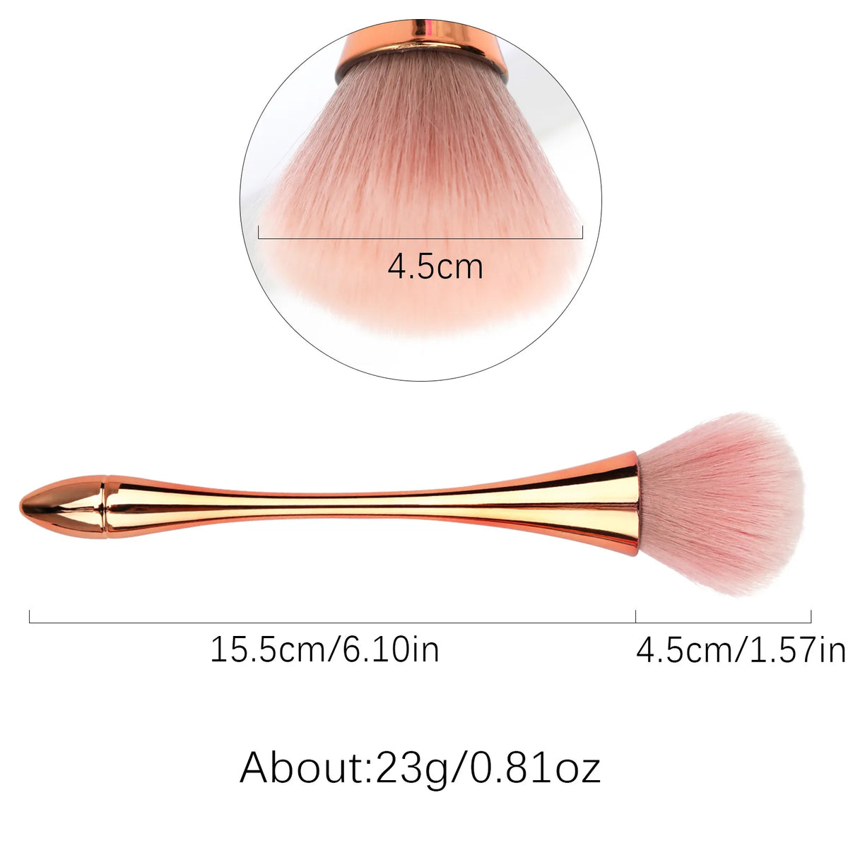 6-Style Makeup & Nail Dust Brush Set | Kabuki Blush Kit Makeup & Nail Brush Set QXL