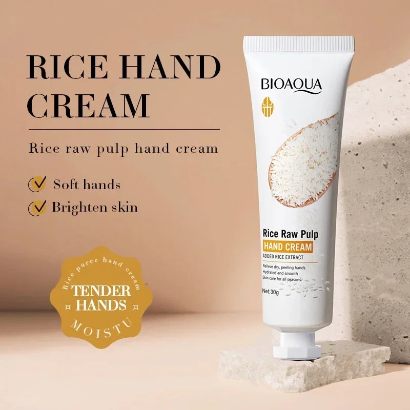 BIOAQUA Rice Hand Cream – Nourishing Deep Hydration 30g Hand Cream QXL