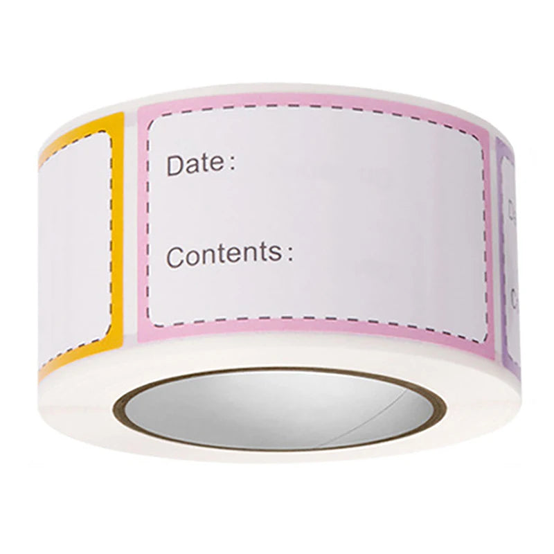 250-Pack Self-Adhesive Food Date Labels | Freezer & Kitchen Food Storage Labels QXL