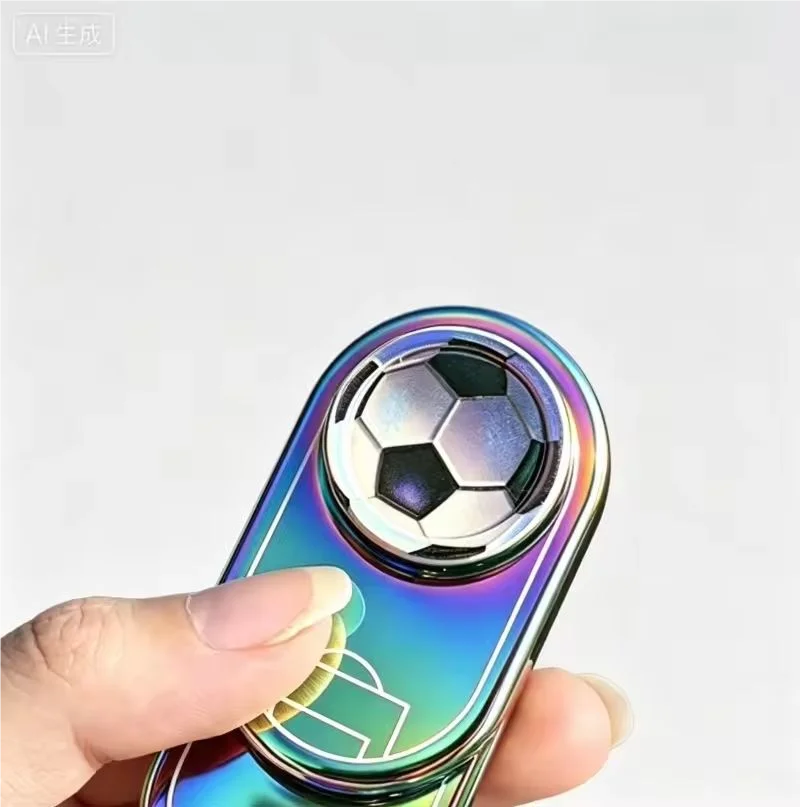 Football Fidget Spinner Keychain | Push Pop Sensory Toy Fidget Spinner Keychain QXL