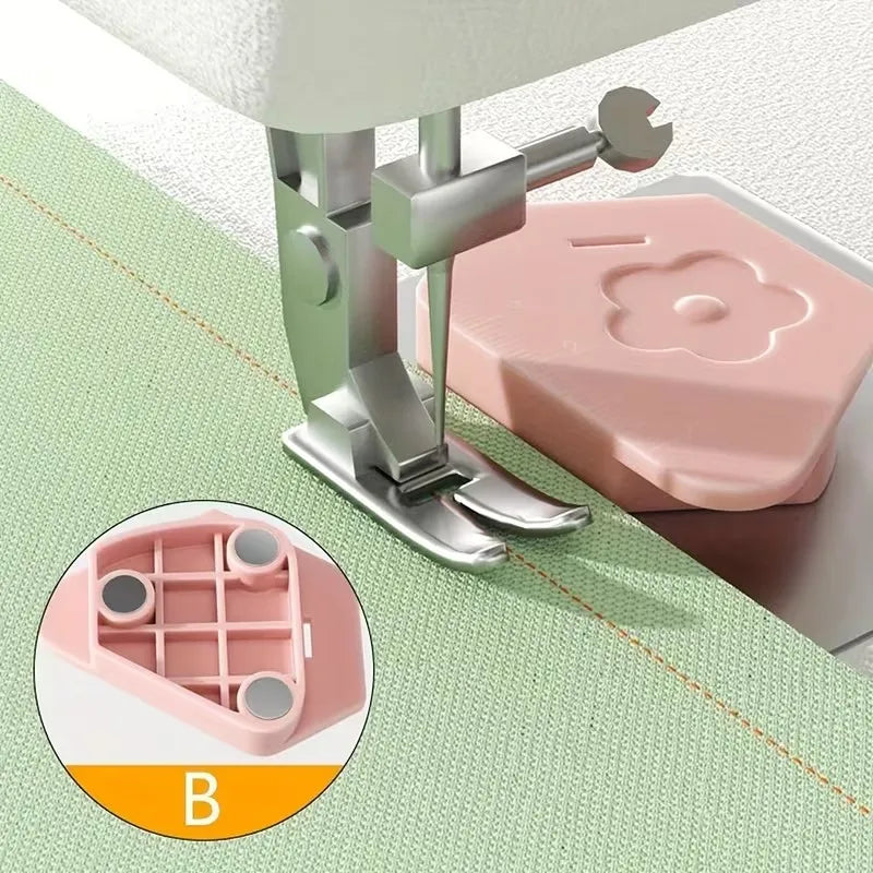 Magnetic Seam Guide for Sewing Machine – Polygonal Design Sewing Machine Guide QXL