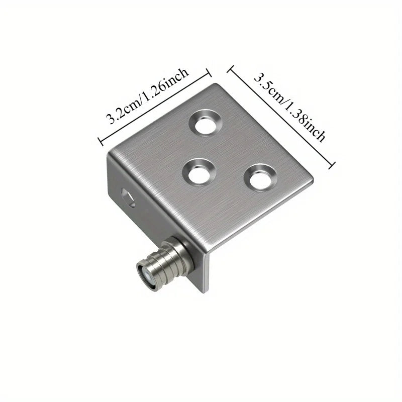 Stainless Steel Hidden Pivot Hinge | Cabinet Door Upper & Lower Cabinet Pivot Hinge QXL