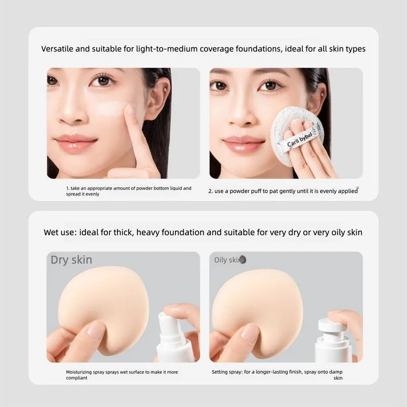 Cotton Candy Powder Puff 2-Pack | Super Soft Makeup Sponge Makeup Sponge Puff QXL