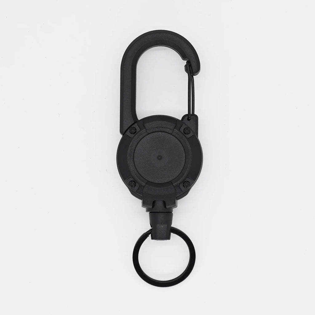Retractable Keychain Keyring | Multifunctional Adjustable Cord Retractable Keychain QXL black