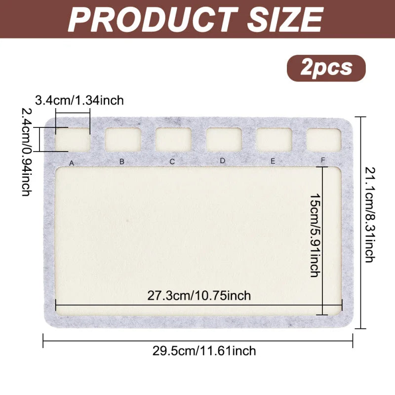 Square Felt Beading Mat Board | 30cm Grid Tray for Jewelry Crafts Beading Mat Board QXL AECH04-10291