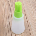 Silicone Oil Brush Bottle – Baking, Air Fryer & BBQ Silicone Basting Brush QXL green 1pc