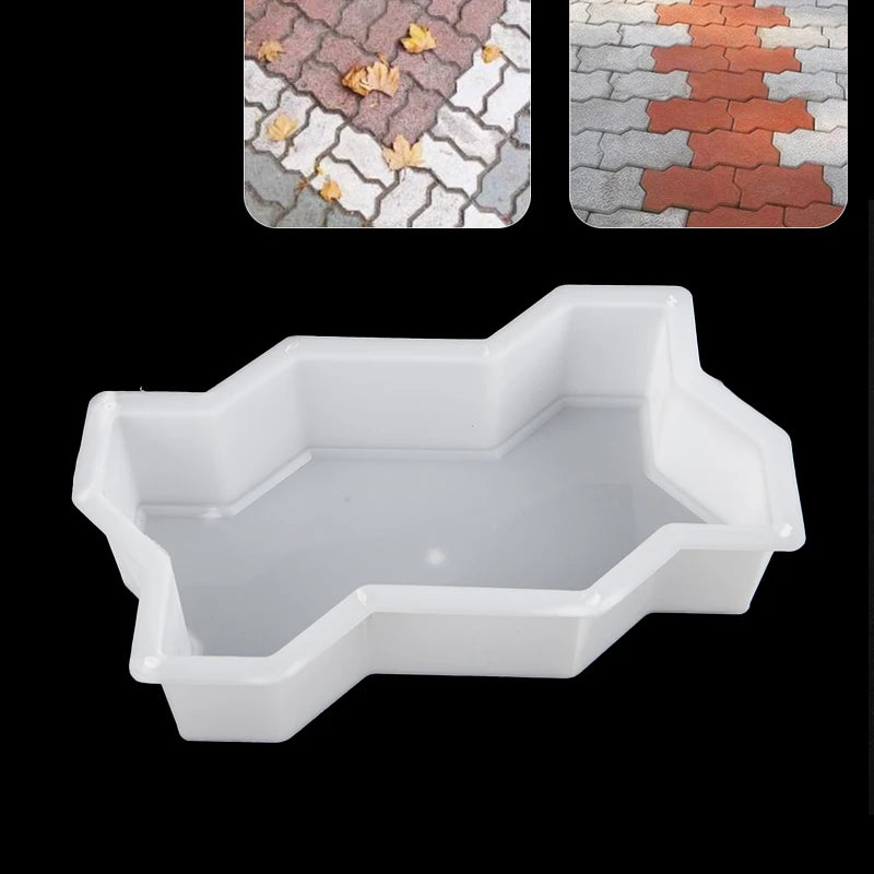 Plastic DIY Concrete Path Maker Mold | Garden Paving Brick Garden Paving Mold QXL One Size