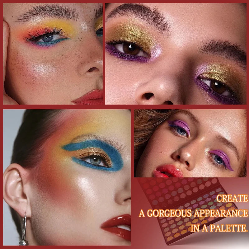 120-Color Eyeshadow Palette | Matte Shimmer Glitter Eyeshadow Palette QXL