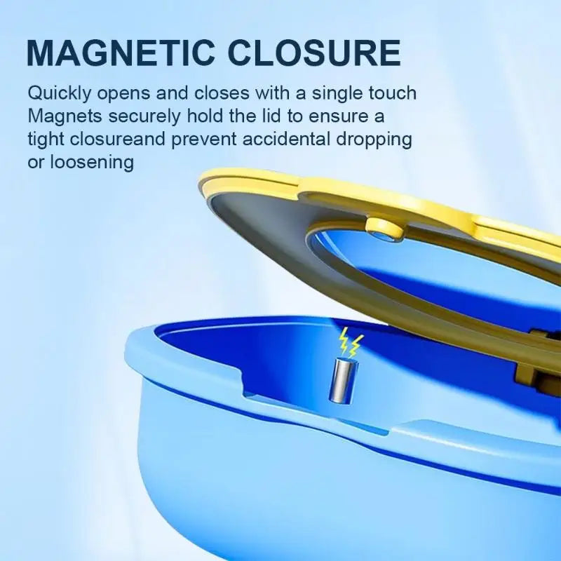 Magnetic Retainer & Denture Storage Box with Mirror Dental Appliance Case QXL