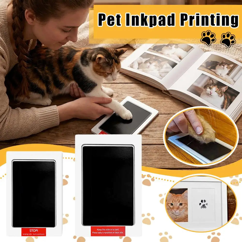 Pet Paw Print Inkless Stamp Pad | Dog & Cat Keepsake Kit Pet Keepsake Kit QXL