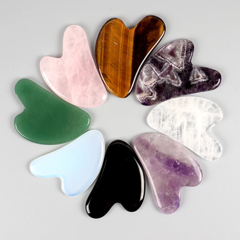 Heart-Shaped Resin Gua Sha Scraper | Facial Massage Tool Gua Sha Scraper QXL