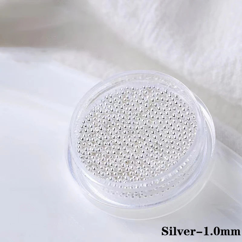 Mini Metal Caviar Nail Beads 0.4–1.5mm | DIY Nail Art Nail Art Beads QXL A8