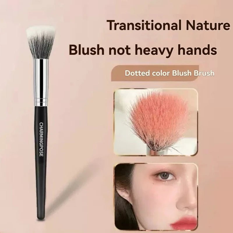 Stippling Foundation Brush – Duo Fiber Flat Top Makeup Brush Foundation Makeup Brush QXL black