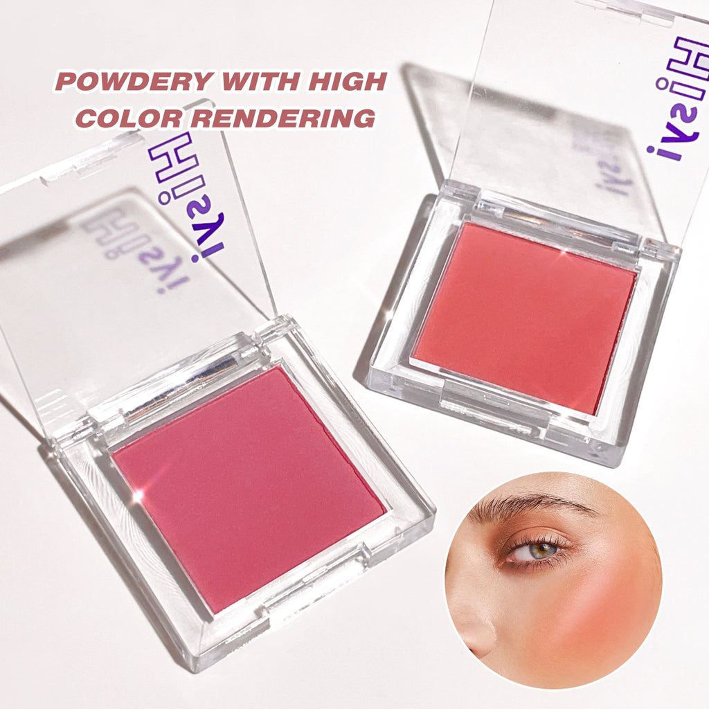 HISYI Matte Blush Powder | Brightening Long-Lasting Colour Powder Blush QXL