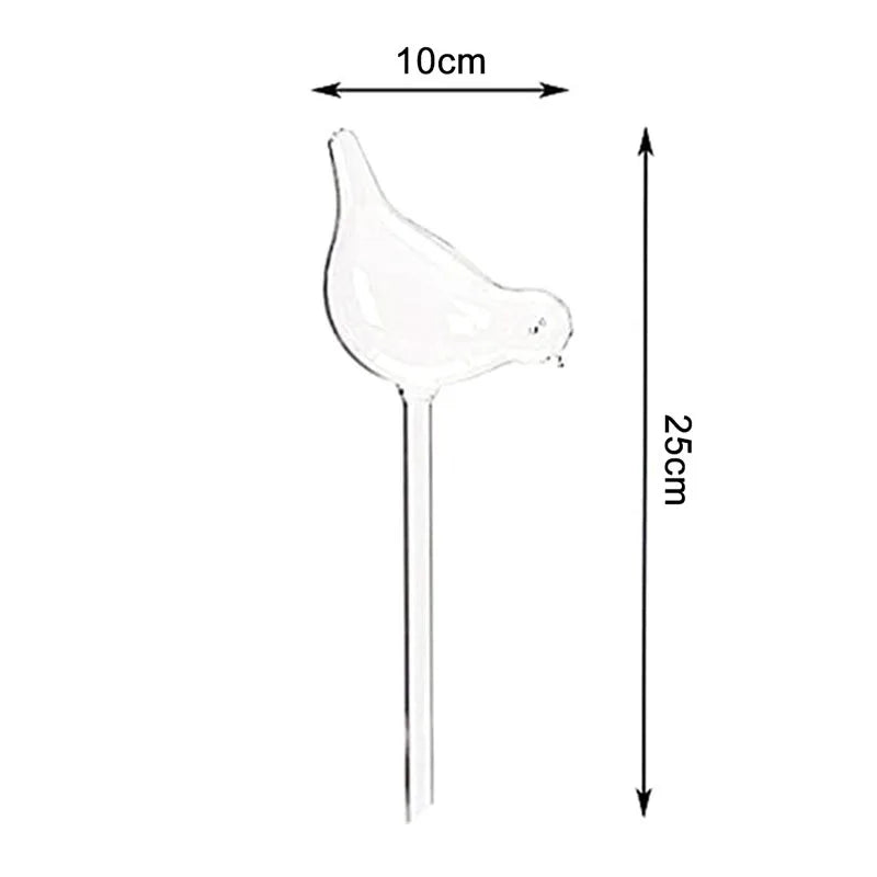 Bird-Shape Self-Watering Plant Globes | 25cm Aqua Bulbs Self-Watering Globe QXL