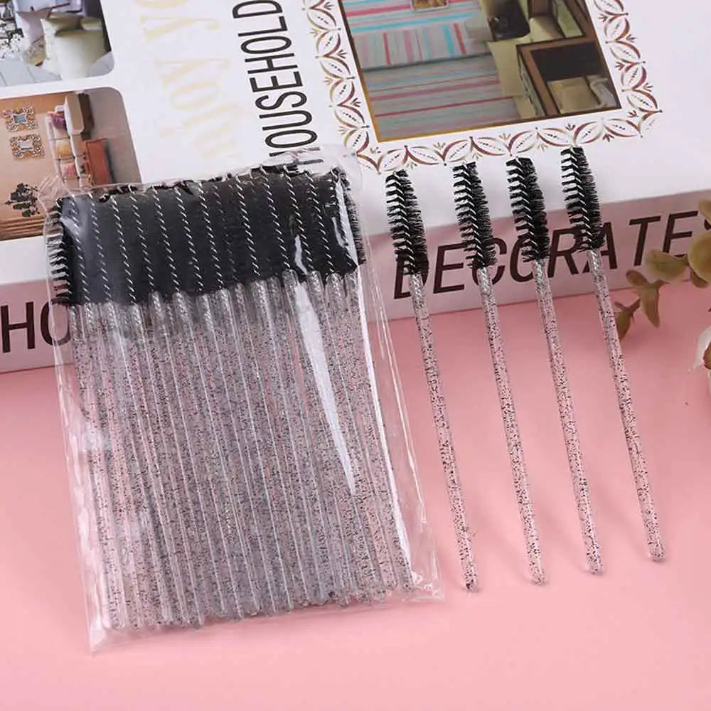 100-Pack Disposable Mascara Wands & Eyebrow Spooler Brushes Disposable Mascara Wands QXL