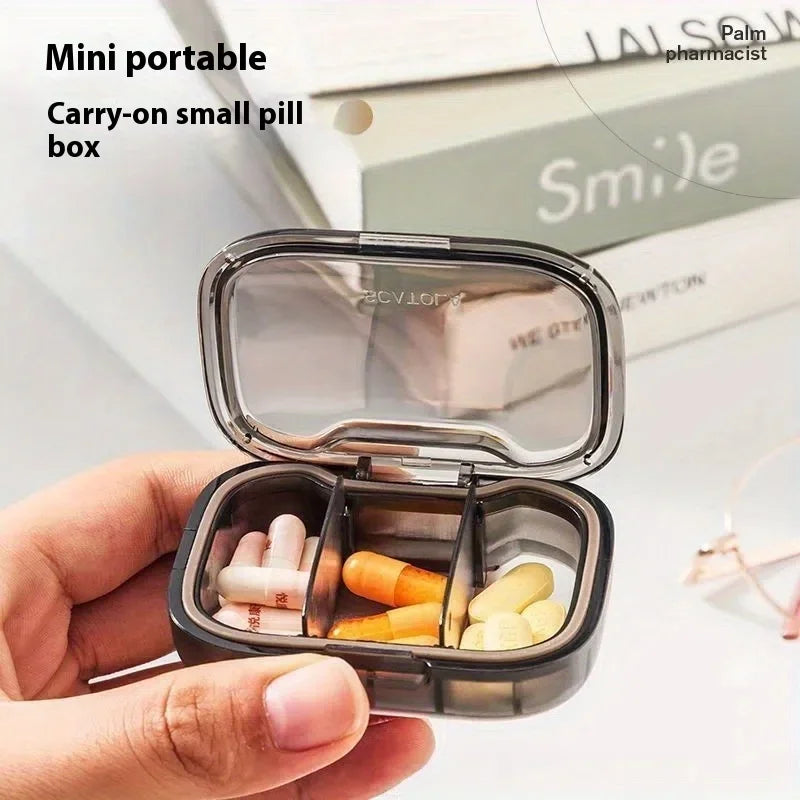 Portable Pill Organizer & Splitter | Compact Travel Pill Box Pill Organizer Box QXL Default Title