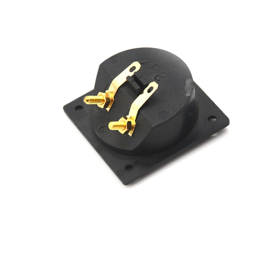 57mm Square Speaker Terminal Cup | Double Binding Post Gold Speaker Terminal Cup QXL