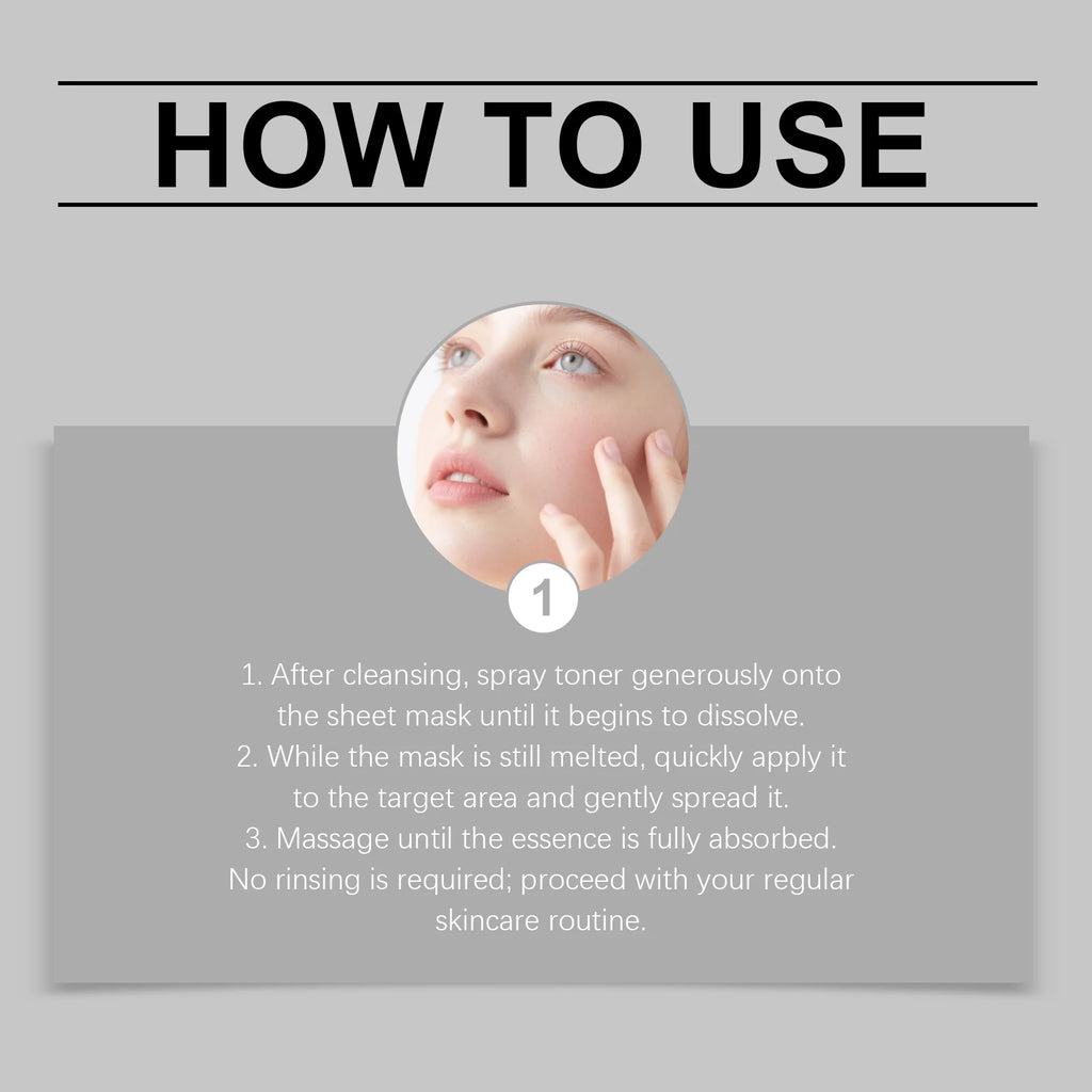 EELHOE Collagen Melting Sheet Mask | Moisturizing Facial Patch 5 Pairs Collagen Sheet Mask QXL