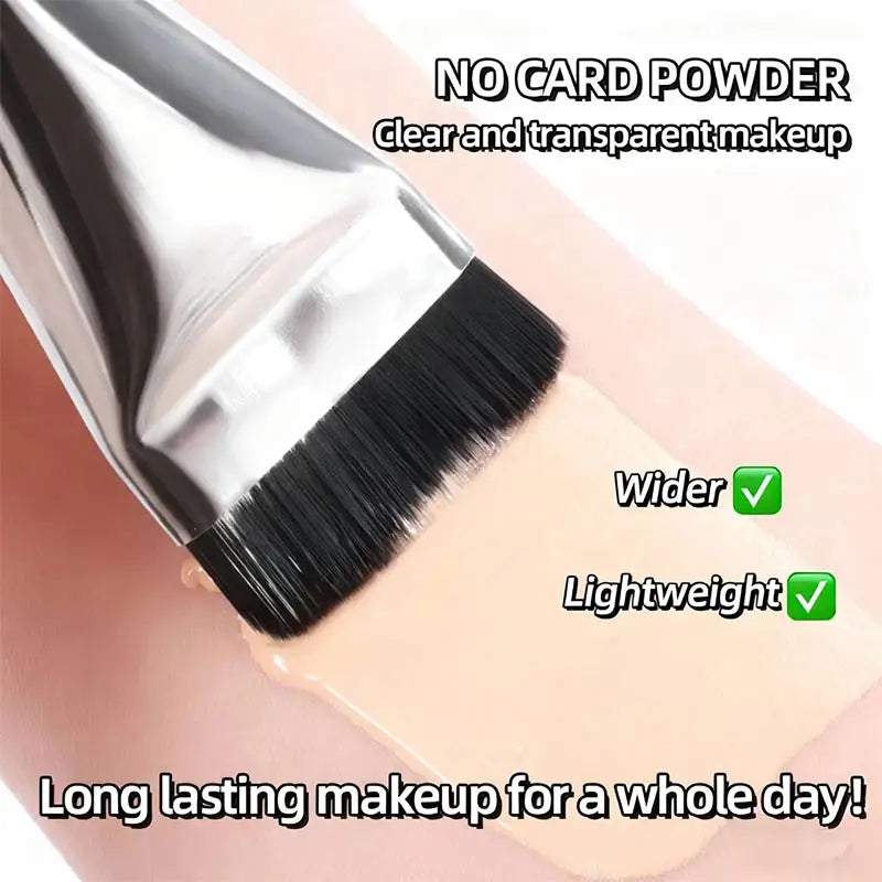 Foundation Brush & Air Cushion Sponge Set – 2-Piece Duo Makeup Brush Set QXL