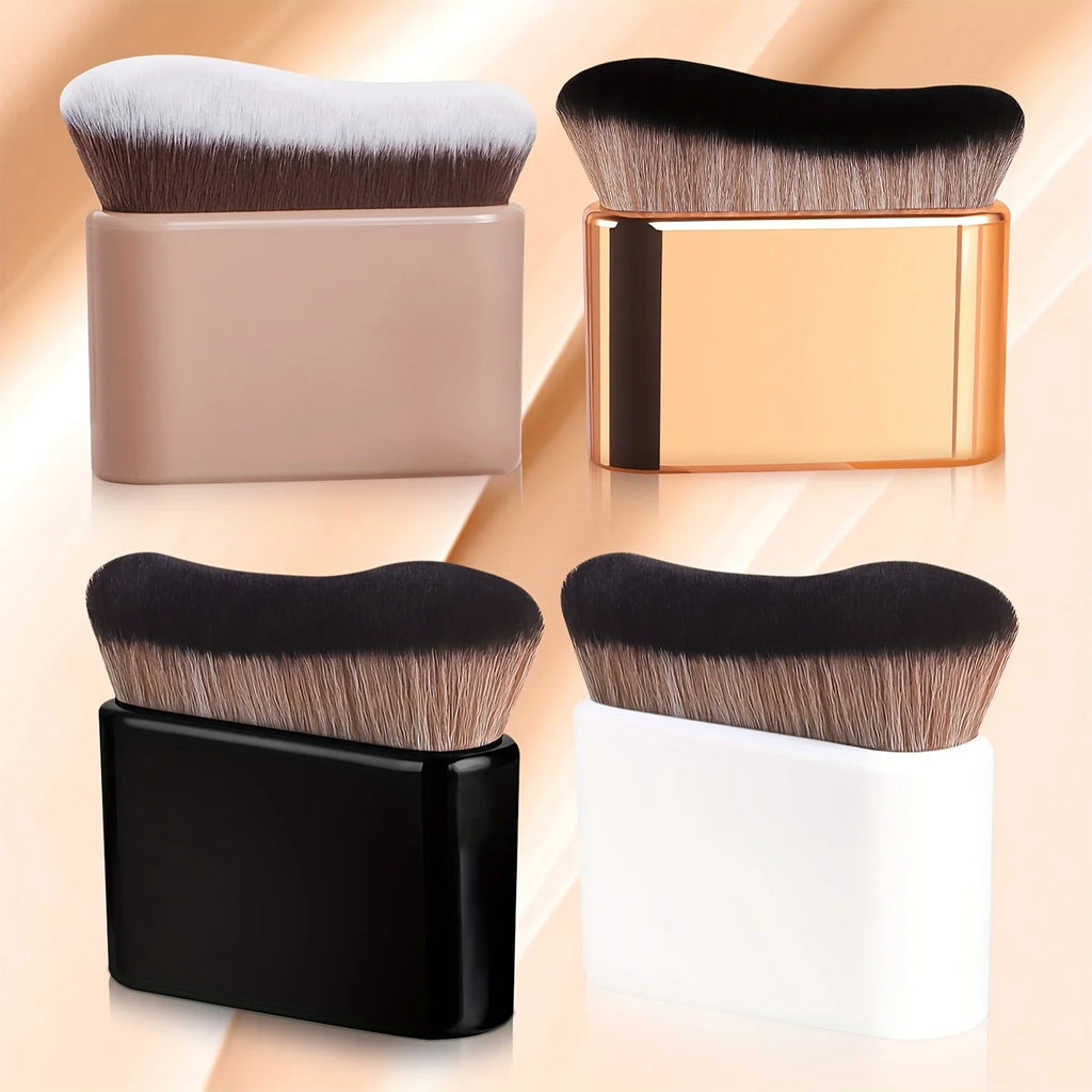 LUXEBLEND Wave Contour Makeup Brush | Foundation Blending Contour Makeup Brush QXL