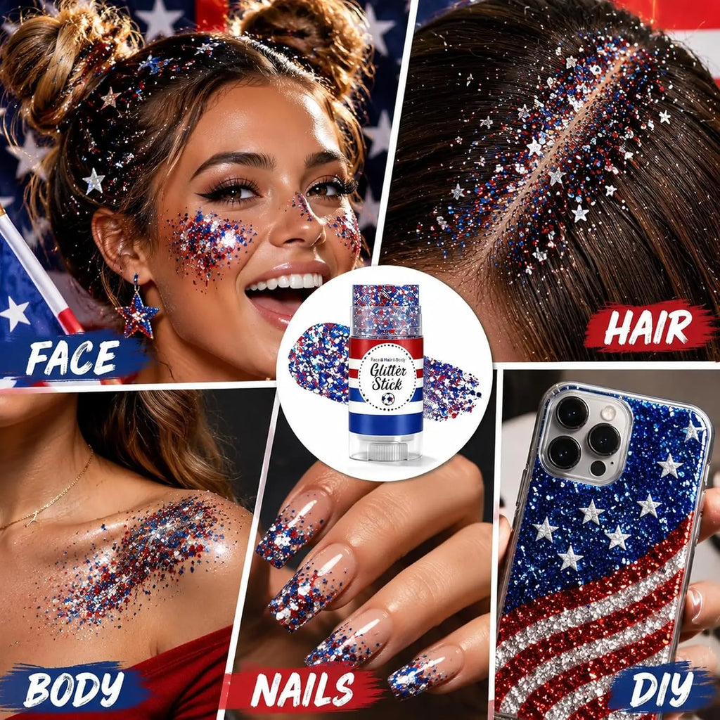 Waterproof Glitter Stick – Face, Hair, Body & Nail | Festival Body Glitter Stick QXL