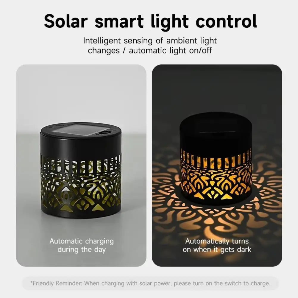 Mandala Solar Wall Light | 7-Color LED Outdoor Projection Lamp Solar Projection Light QXL