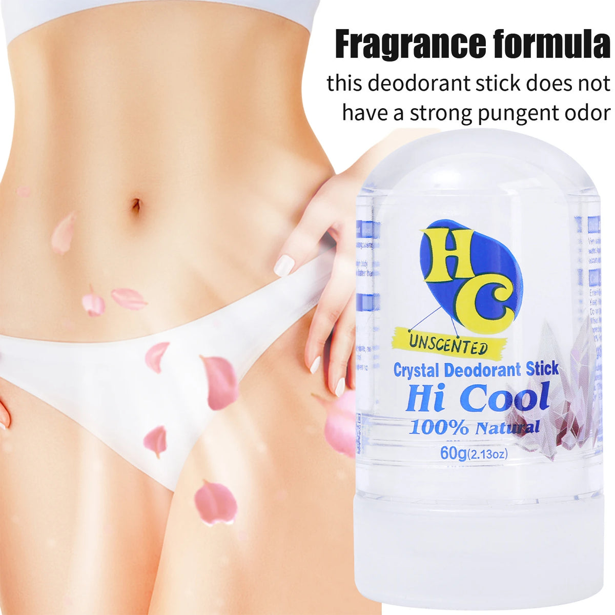 Alum Crystal Deodorant Stick | Natural Antiperspirant 60g Crystal Deodorant Stick QXL