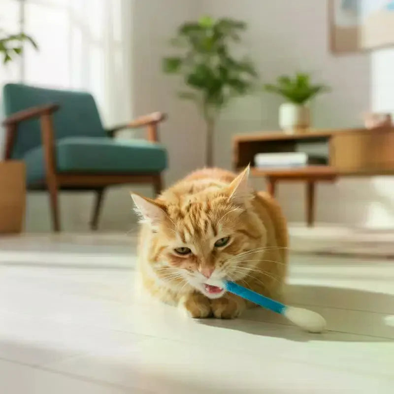 6-Pack Catnip Chew Sticks | Felt Kicker Cat Toys for Indoor Play Cat Kicker Toy Set QXL