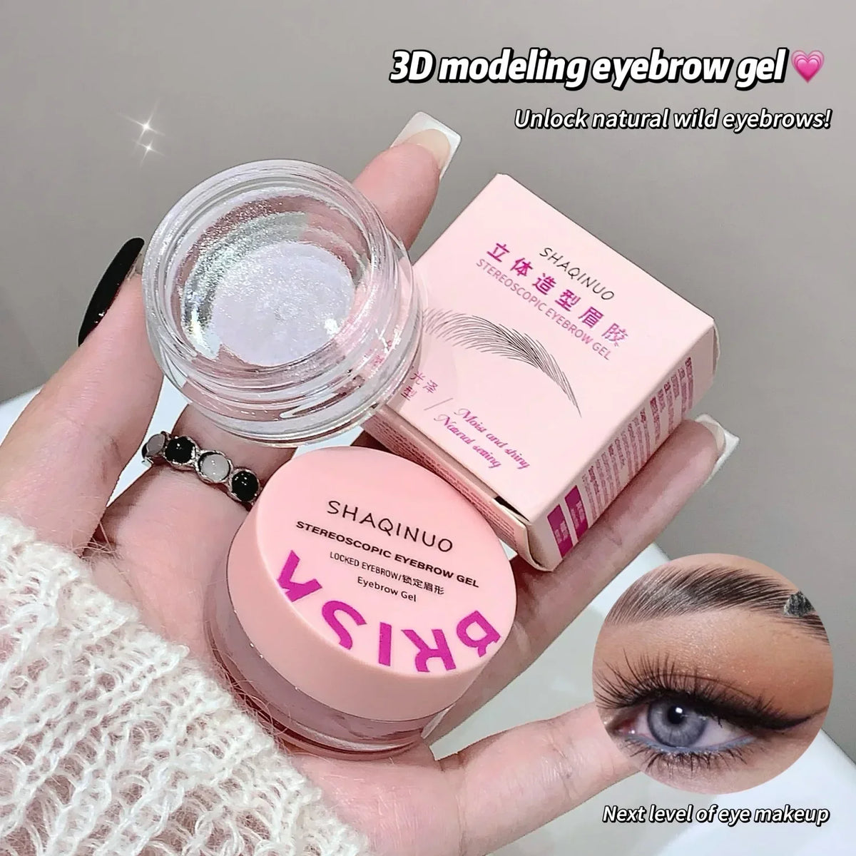 3D Eyebrow Shaping Soap Gel | Natural Fuller Brows Eyebrow Shaping Gel QXL