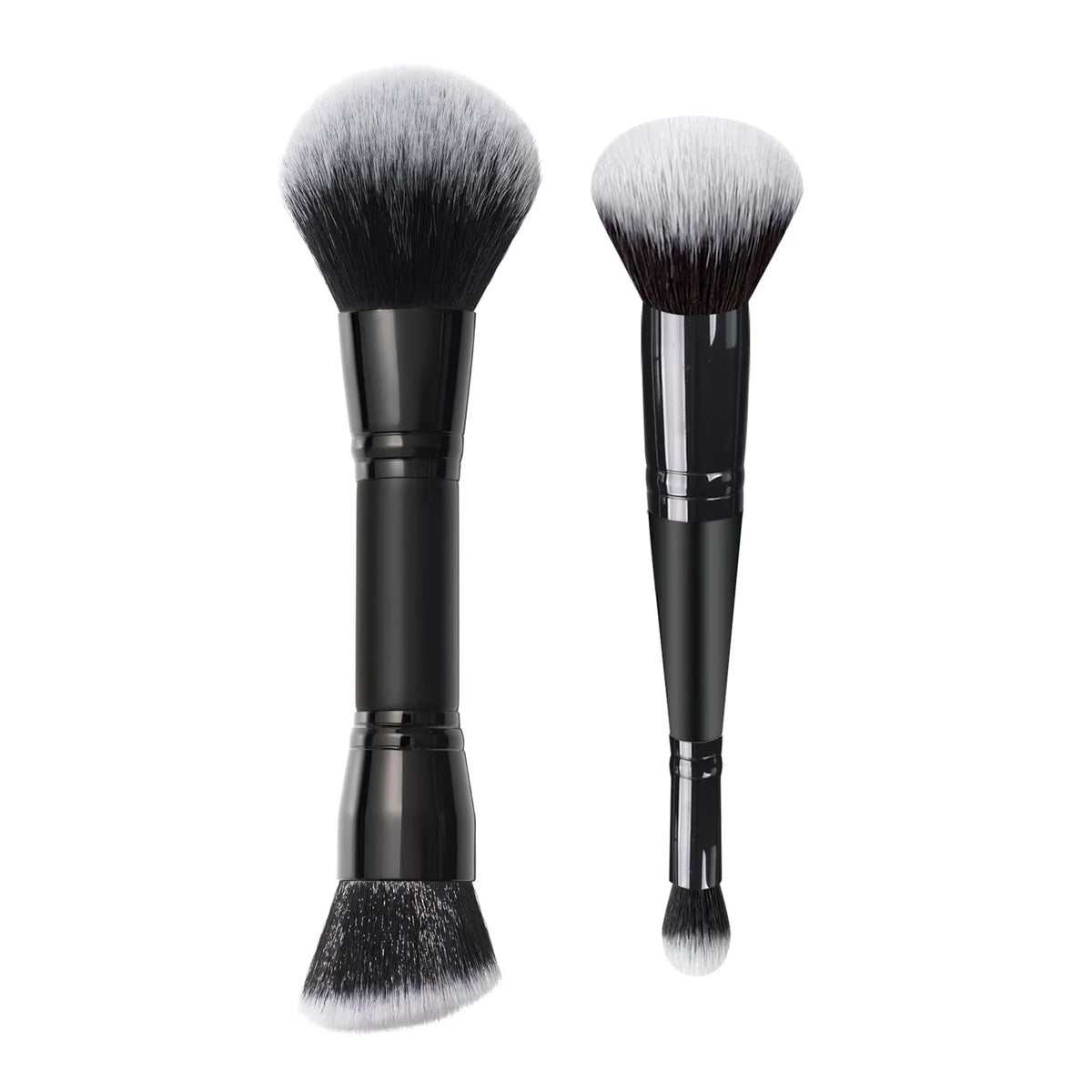 Double-Ended Concealer & Contour Brush | Bevel Foundation Tool Dual Makeup Brush QXL Big and small