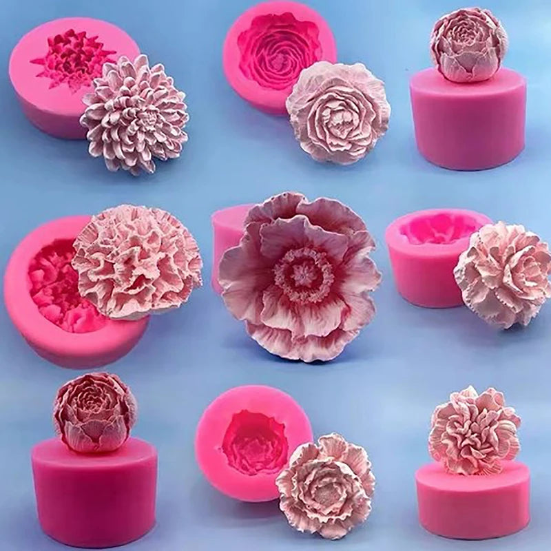 Silicone Flower Mold – Cake, Soap, Candle & Candy Making Silicone Craft Mold QXL