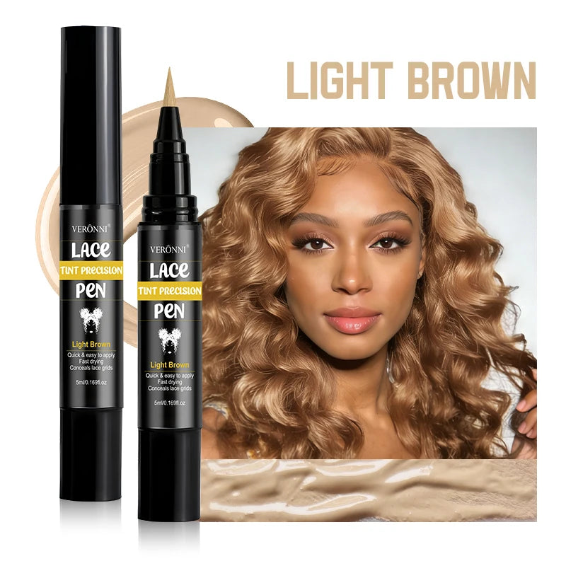 Lace Tint Pen for Wigs – Precision, Long-Lasting Hair Tint Lace Tint Pen QXL 01