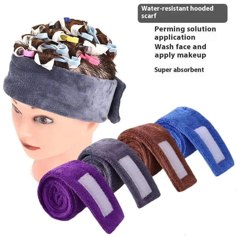 Adjustable Microfiber Salon Hair Dye Headband | Face Wash Wrap Salon Hair Headband QXL