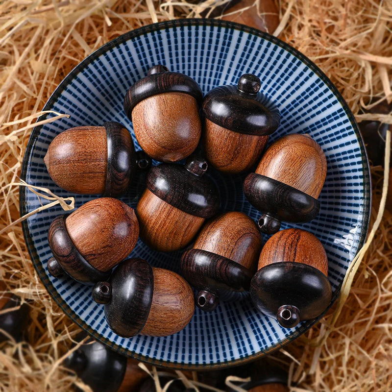 Mini Sandalwood Pill Box | Portable Wooden Tablet Case Wooden Pill Box QXL