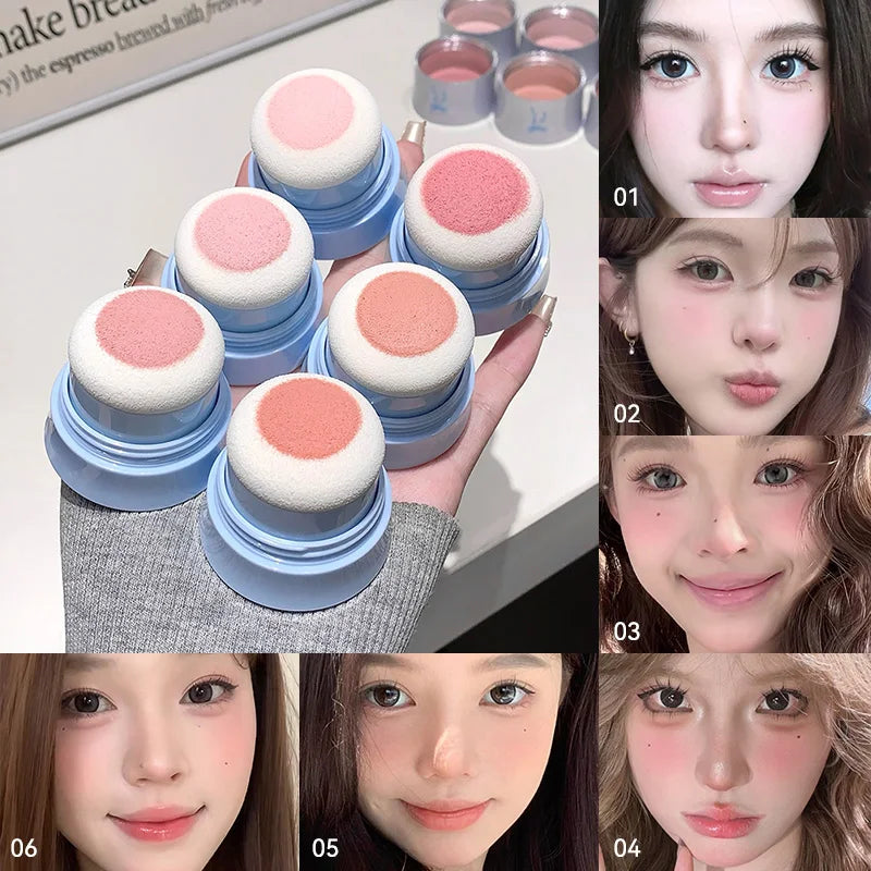Korean Matte Blush Powder | Long-Lasting Photogenic Finish Matte Blush Powder QXL