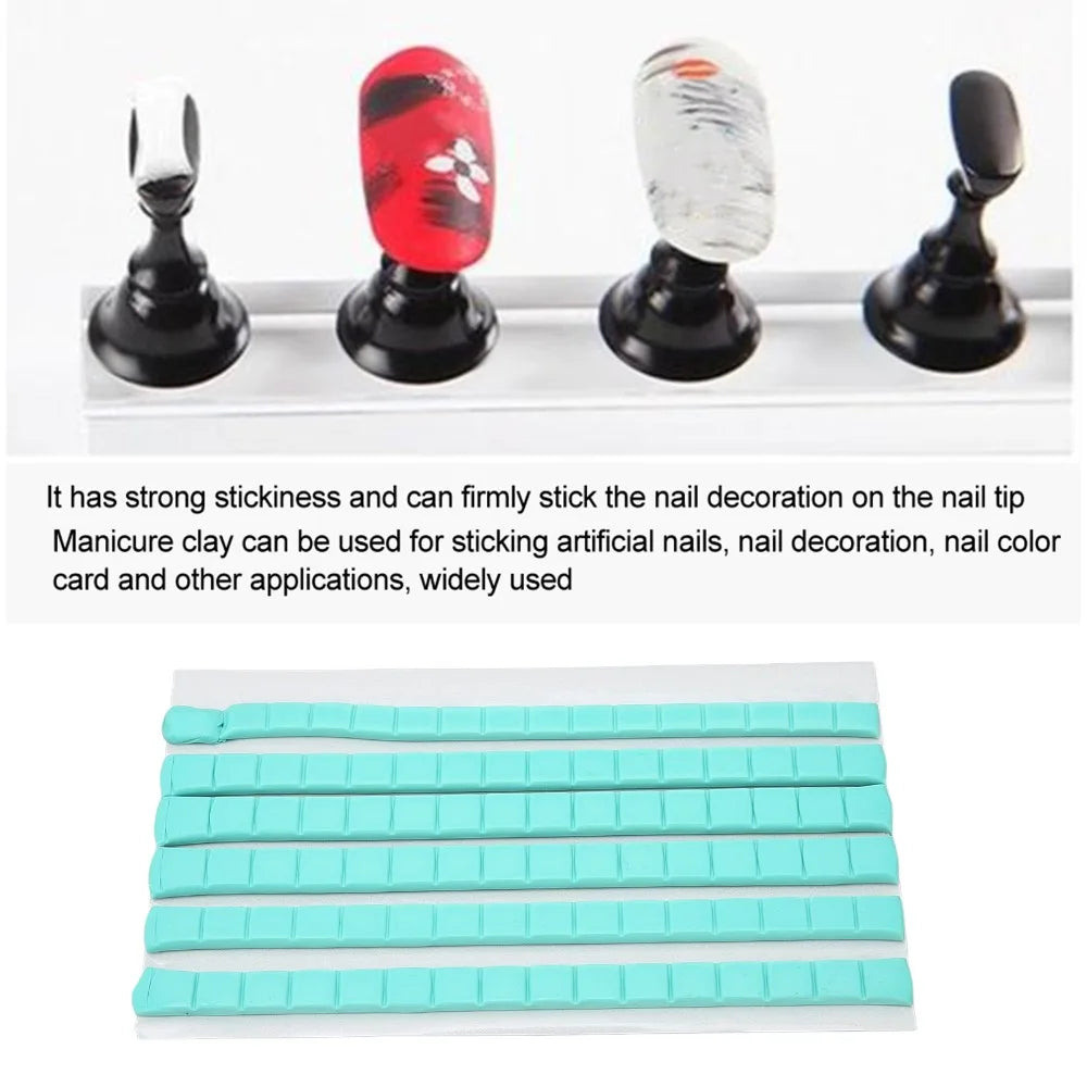 96-Pc Reusable Nail Art Glue Clay | Non-Marking Fix Clay Nail Art Glue Clay QXL