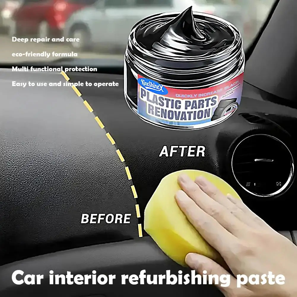 Car Interior Scratch Repair Paste | Plastic & Tire Restore Wax Car Refurbishing Paste QXL