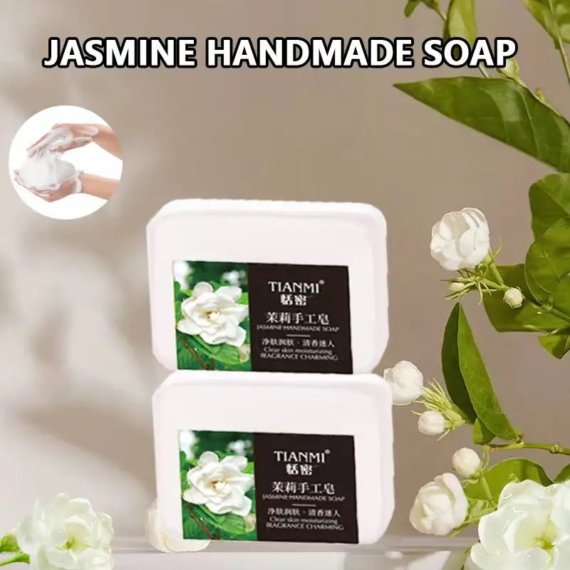 2-Pack Jasmine Handmade Soap | Moisturising Cleansing Bar Handmade Soap Bar QXL