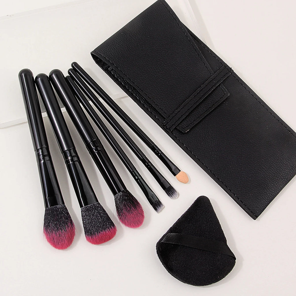 KOSSHOW 8-Pc Professional Makeup Brush Set | Travel Kit Makeup Brush Set QXL