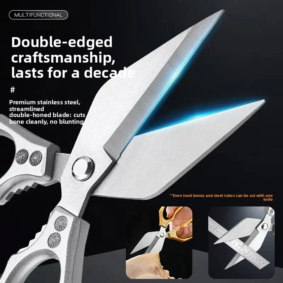 Multifunctional Kitchen Scissors | Bone Cutter & Bottle Opener Kitchen Scissors QXL