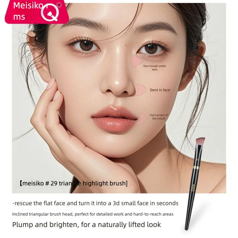 MSQ Double-Head Concealer Brush Set | 5-Piece Flat Head Concealer Brush Set QXL