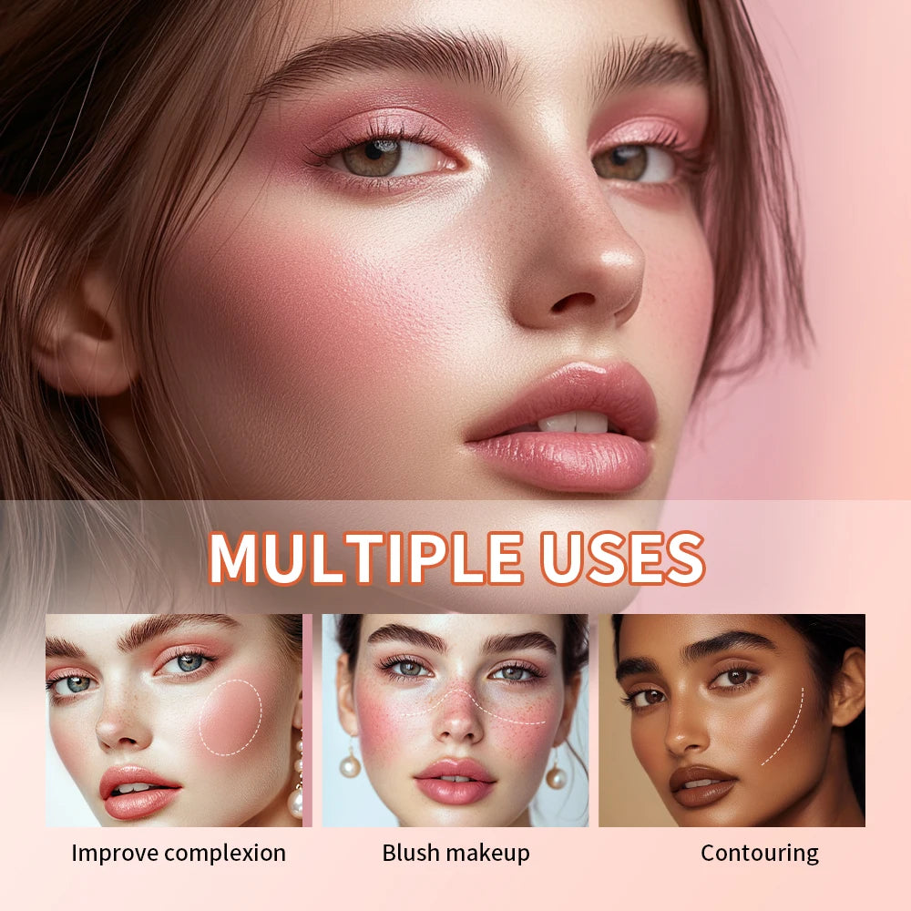 Lakerain 8-Color Cream Highlighter Palette | Matte & Shimmer Cream Highlighter Palette QXL
