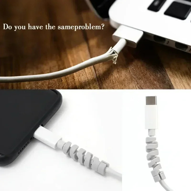 Silicone Spiral Cable Protector & Winder | 1–12 Pack Cable Protector QXL