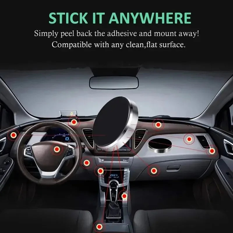 Universal Magnetic Car Phone Mount | Dashboard & Wall Holder Magnetic Phone Mount QXL