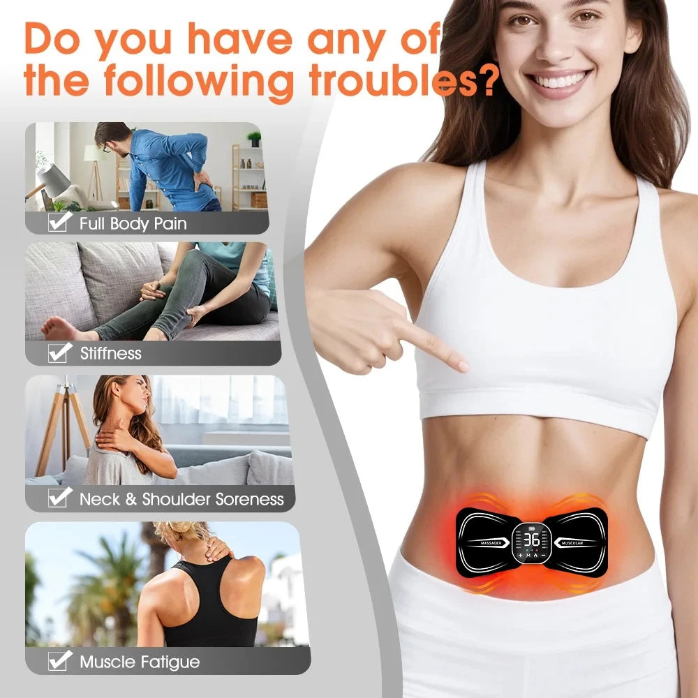 EMS Pulse Neck & Shoulder Massager | Wireless Heating Pad EMS Neck Massager QXL