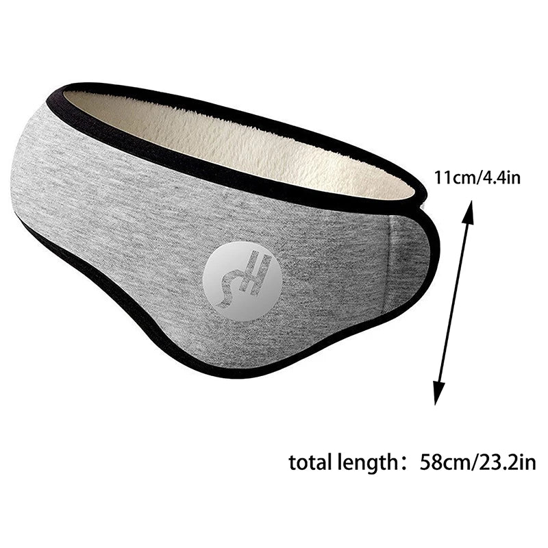 Unisex Winter Ear Muff Headband & Sleep Eye Mask | 3-Layer Ear Muff Headband QXL