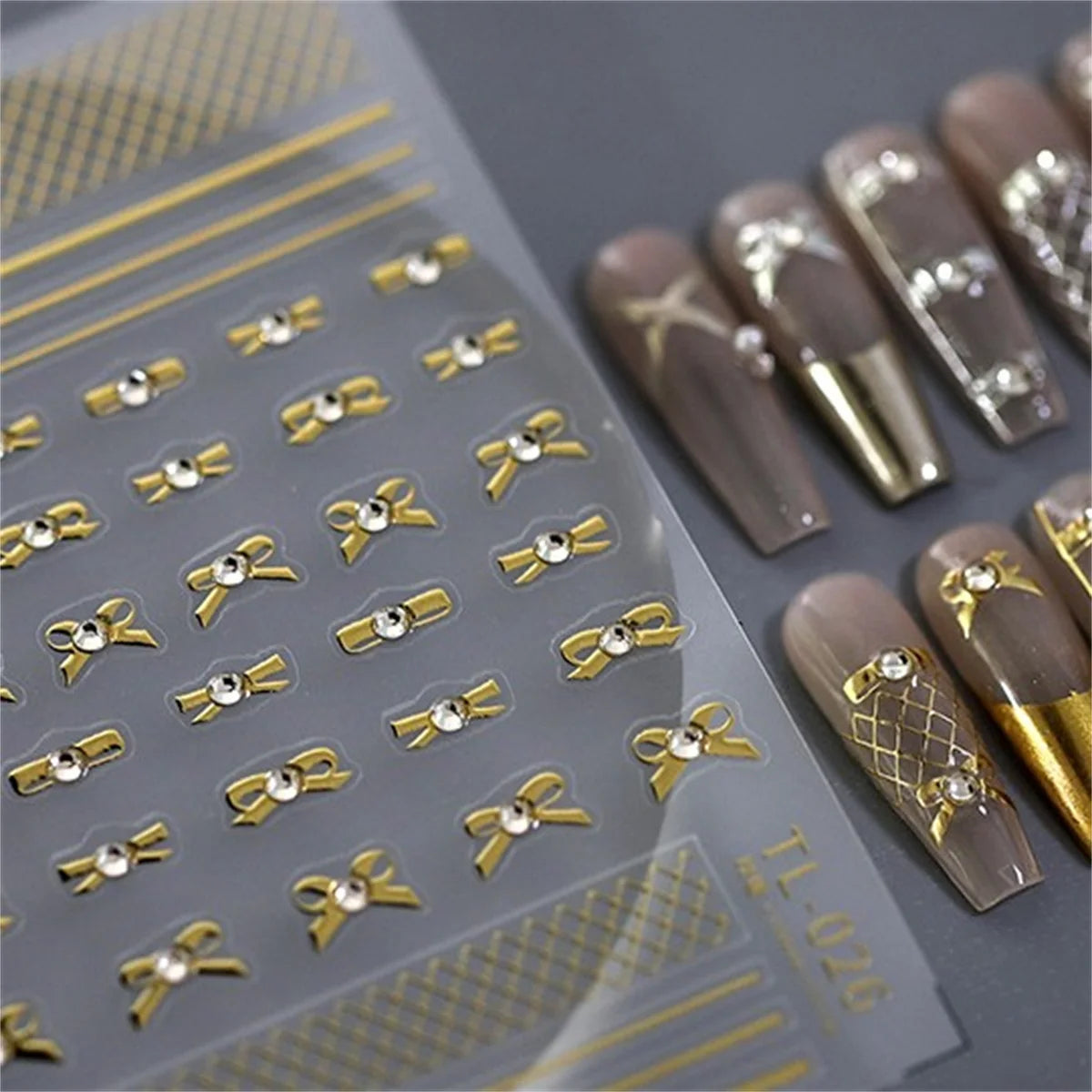 5D Glitter Hollow Butterfly Nail Art Sticker | Self-Adhesive Nail Art Sticker QXL 1pcs TL-026