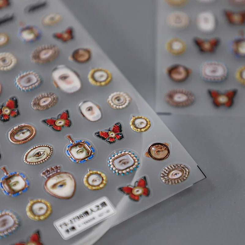 5D Kawaii Sheep Nail Art Stickers | Self-Adhesive Decals Nail Art Stickers QXL 1pcs TS-2796