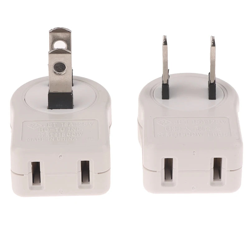 360° Rotatable US 2-Pin Foldable Travel Plug Adapter Plug Adapter QXL